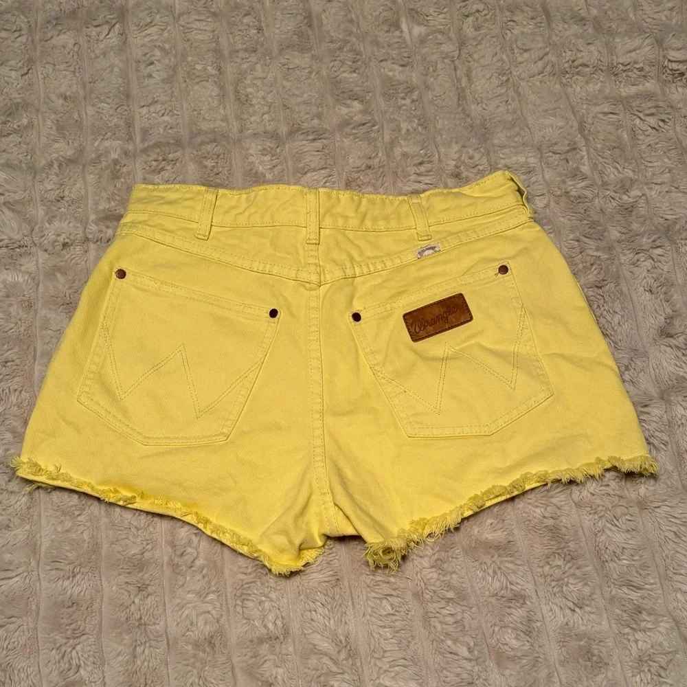 Wrangler Yellow Denim Jean Shorts
